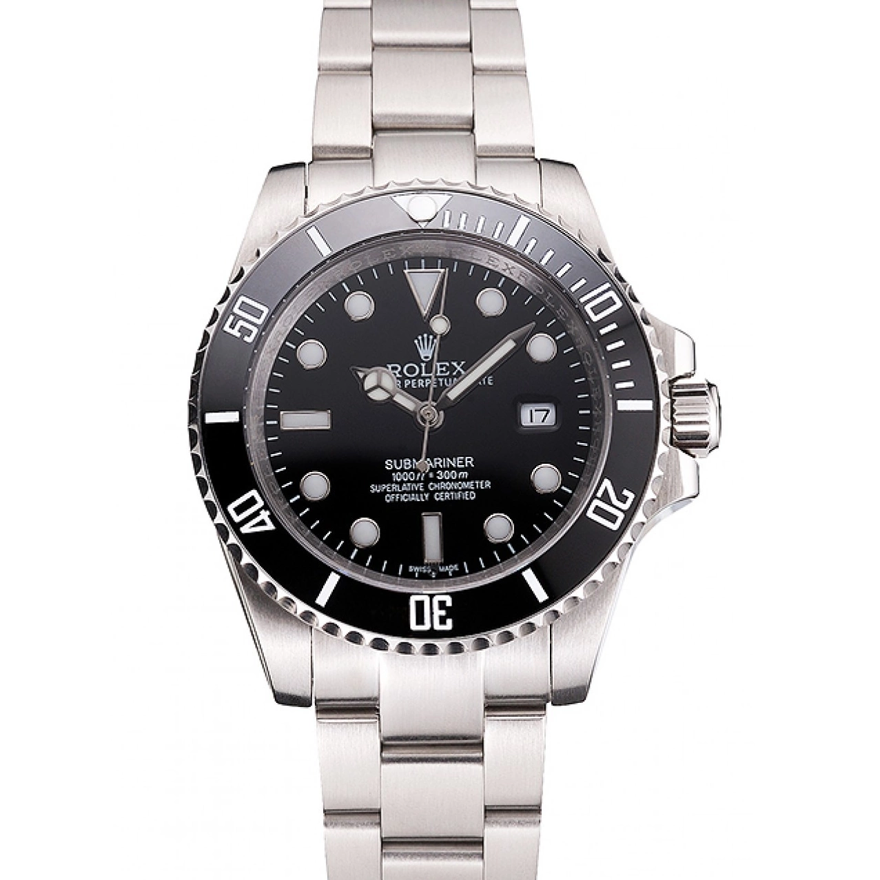 Aaa fake watches And Dial Small Black Rolex Date Stainless Bezel Bracelet Case Swiss Steel Submariner And 0822